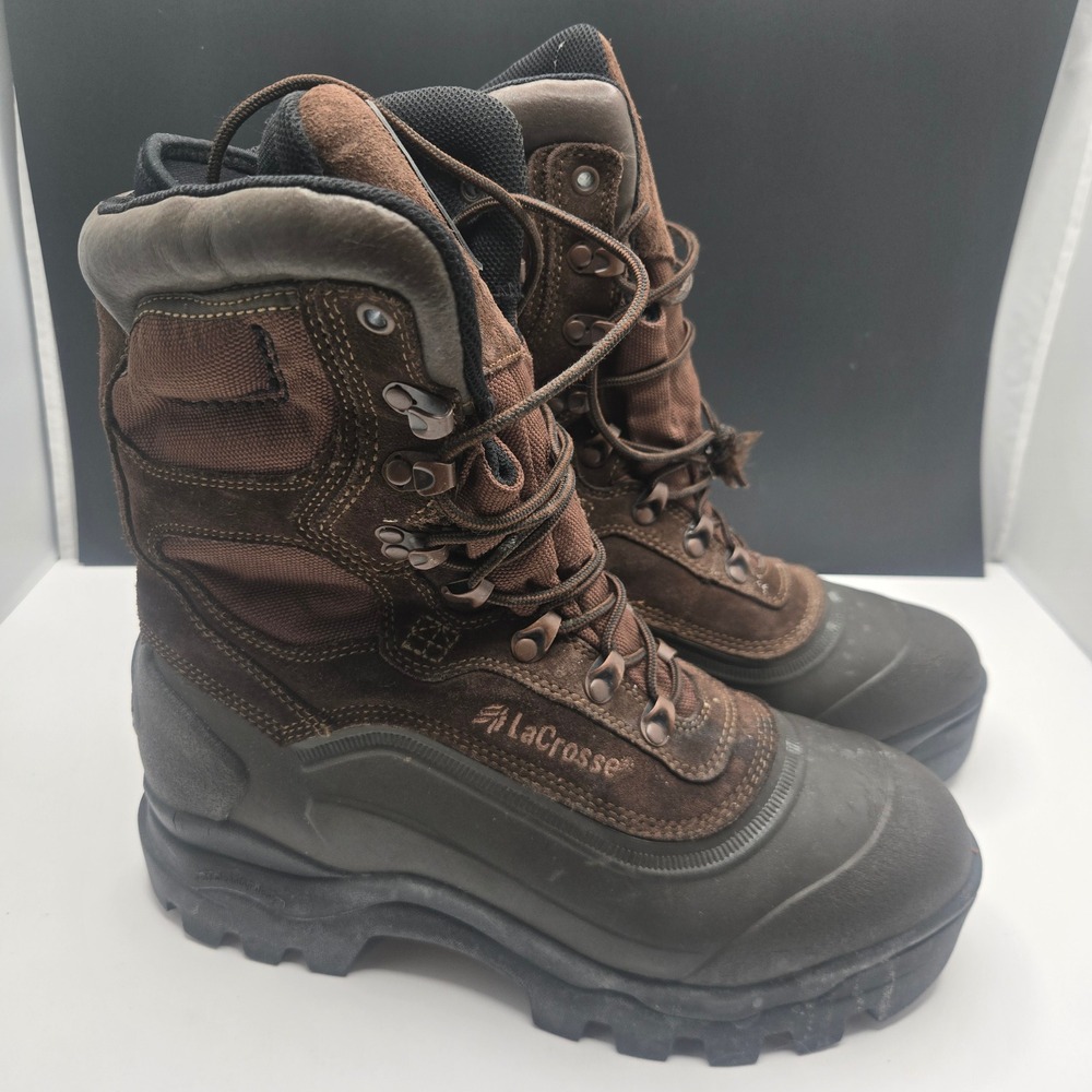 LaCrosse Snowdrift PFT Hunting Boots 1000G Thinsulate 9M Brown Winter Insulated